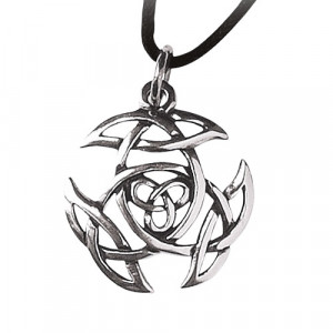Pandantiv talisman Nod Celtic din argint – protectie si conexiune spirituala, 2.5 cm 2.5cm