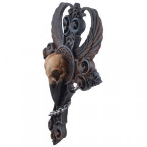 Placheta decorativa pentru perete Raven Cross 36 cm - Img 6