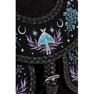 Rucsac din piele ecologica cu broderie Moon Glow - Img 4