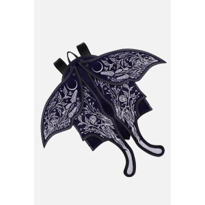 Rucsac gotic dark celestial Umbra Noctis Moth cu aripi 3D mobile - Restyle - Img 6