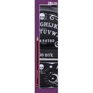 Rucsac mic negru din piele ecologica Ouija Spirit Board 28cm - Img 7