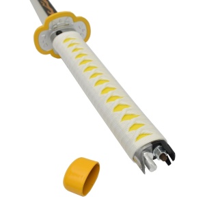Sabie decorativa cu led katana Demon Slayer - Kimetsu no Yaiba ( galben ) 98 cm - Img 4