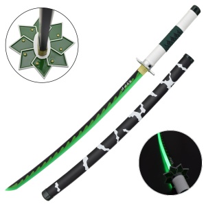 Sabie decorativa cu led katana Demon Slayer - Sanemi Shinazugawa 98 cm