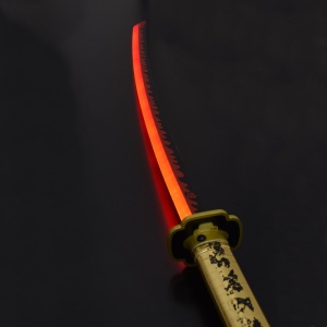 Sabie decorativa cu led katana Demon Slayer - Tsugikuni Yoriichi 98 cm - Img 2