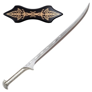 Sabie decorativa cu suport Stapanul Inelelor - Thranduil, 95 cm - Img 3