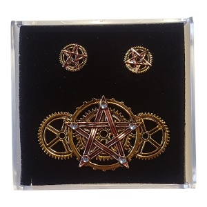 Set Brosa si Cercei steampunk Penta Meridia