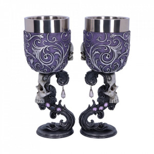 Set pocale craniu Deaths Desire 19 cm