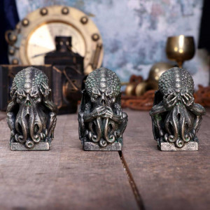 Set statuete Trei monstri marini intelepti Cthulhu 7.6cm - Img 7