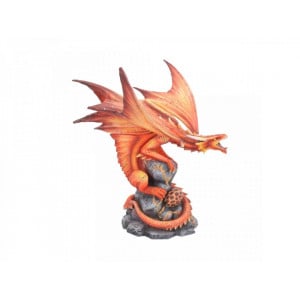 Statueta Age of Dragons - Dragon de foc adult - Anne Stokes - 24cm