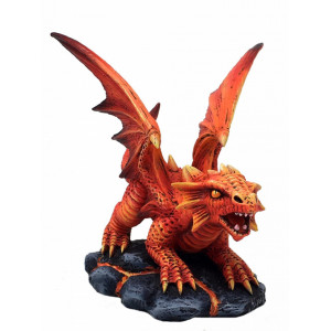 Statueta Age of Dragons - Dragon de foc pui - Anne Stokes - 13 cm - Img 3