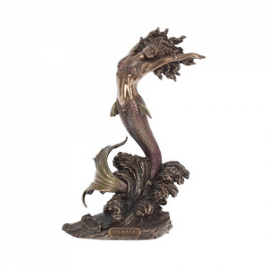Statueta bronz si rasina Zeita marii 27 cm