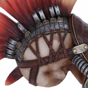 Statueta craniu steampunk Flame Hawk 23cm - Img 5