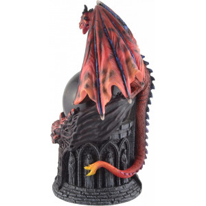 Statueta cu glob dragon Pazitorul Cristalului 20cm - Img 2