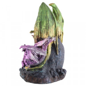 Statueta cu led Familia de dragoni 21 cm - Img 4