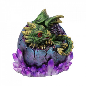 Statueta dragon Emerald Hatchling 12.5cm - Img 4