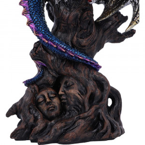 Statueta dragon in copac Ealdwoode - Poveste de Dragoste 27.5 cm - Img 6