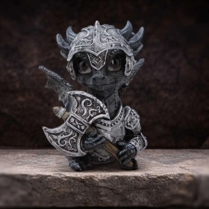 Statueta Dragon Sir Axewing – decor fantasy collector 9.6 cm - Img 5