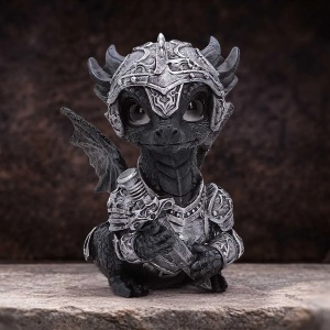 Statueta Dragon Sir Sword Flame – decor fantasy collector - Img 5