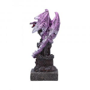 Statueta dragon violet Gardianul Turnului 17.7 cm - Img 2