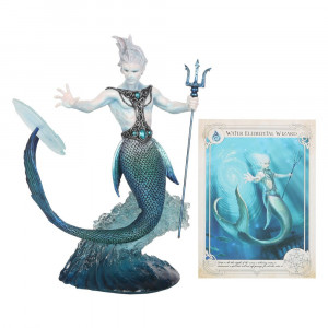 Statueta Elemental Magic - Vrajitorul Apei, Anne Stokes 22.5 cm - Img 6