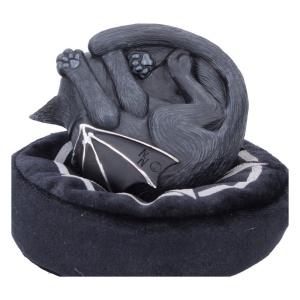 Statueta pisicuta demonica Malpuss dreams, Cult Cuties – decor gotic fantasy, 8.8 cm - Img 6