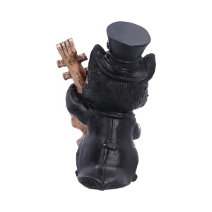 Statueta pisicuta Music Meowstro Cello – decor steampunk , 10 cm - Img 3