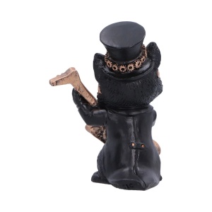 Statueta pisicuta Music Meowstro Guitar – decor steampunk , 10 cm - Img 3