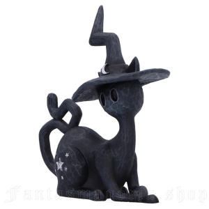 Statueta pisicuta neagra Charm - decor gotic cu pisici si vraji, 12.5 cm - Img 3