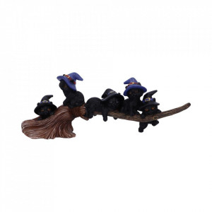 Statueta pisicute Purrfect Broomstick 27.5cm