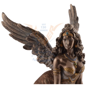 Statueta rasina cu bronz, mitologia greaca, Sfinxul din Teba, Oracolul Destinului - Img 10