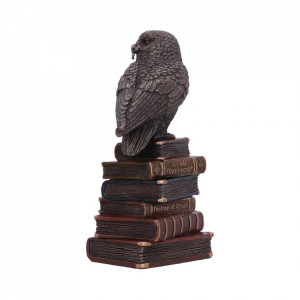 Statueta rasina si bronz, bufnita Spellcraft 14cm - Img 3
