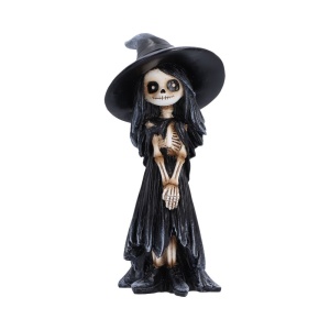 Statueta schelet Sorcerina, decor gothic fantasy 12.7 cm