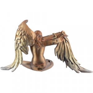Statueta steampunk Tristetea ingerului 37 cm - Img 6