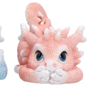 Statueta trei pui de dragonei Intelepti - Coralscale Dragonlings 5.8cm - Img 5