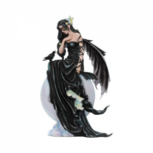 Statueta zana si corb Cer intunecat 28 cm Nene Thomas - Img 1
