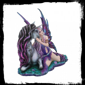 Statueta zana si unicorn Evania 40 cm - Img 6