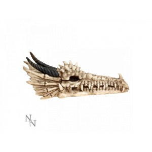 Suport betisoare tamaie craniu dragon Draco 24 cm - Img 4