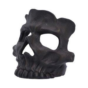 Suport lumanare craniu negru Afterglow 11.8cm - Nemesis Now - Img 2
