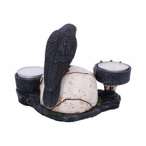 Suport lumanari Corb Nevermore 15 cm - Img 5