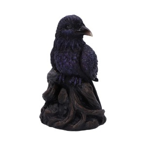 Suport pentru conuri parfumate Backflow Raven Roost – Corb, decor gotic fantasy ( 17 cm ) - Img 2