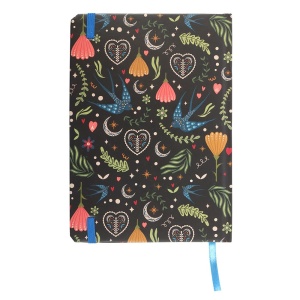 Agenda / Jurnal cu coperti cartonate Midnight Bloom - Img 2