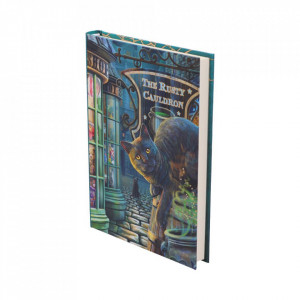 Agenda / Jurnal cu coperti cartonate pisicuta Rusty Cauldron - Lisa Parker, 17 cm - Img 2