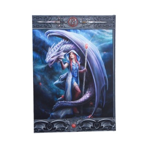 Agenda / Jurnal fantasy cu coperti cartonate, The Dragon Mage - Anne Stokes, 17.7 cm - Img 3