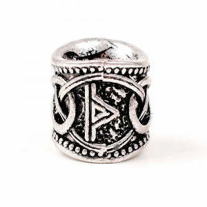 Aceasta bijuterie Runa Thurisaz este destinata in special barbatilor, pentru barba, dar poate fi folosita si de femei pentru a prinde suvite de par.Dimensiuni:  1.3 x 1.2 cm. , diametru interior 0.8 cm.