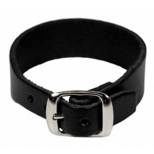 Bratara piele naturala neagra Simply 2 x 24 cm - Img 2