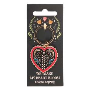 Breloc metalic Folk Heart