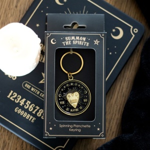Breloc metalic rotativ Placa Ouija 8.2cm - Img 1