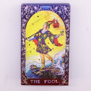 Carti de Tarot Mandala cu brosura, 78 carti cu folie blue gold - Img 4
