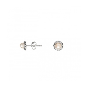 Cercei studs din argint Perle Ø0.45 cm