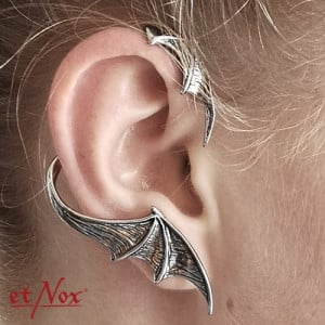 Cercel pe ureche ear wrap Aripi de liliac - pentru urechea dreapta 5,5 cm - Img 4